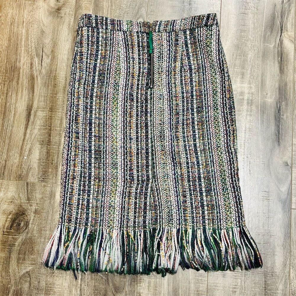 Anthropologie Maeve Women's Size 6 Multicolor Tweed‎ Pencil Skirt Midi - Picture 2 of 4